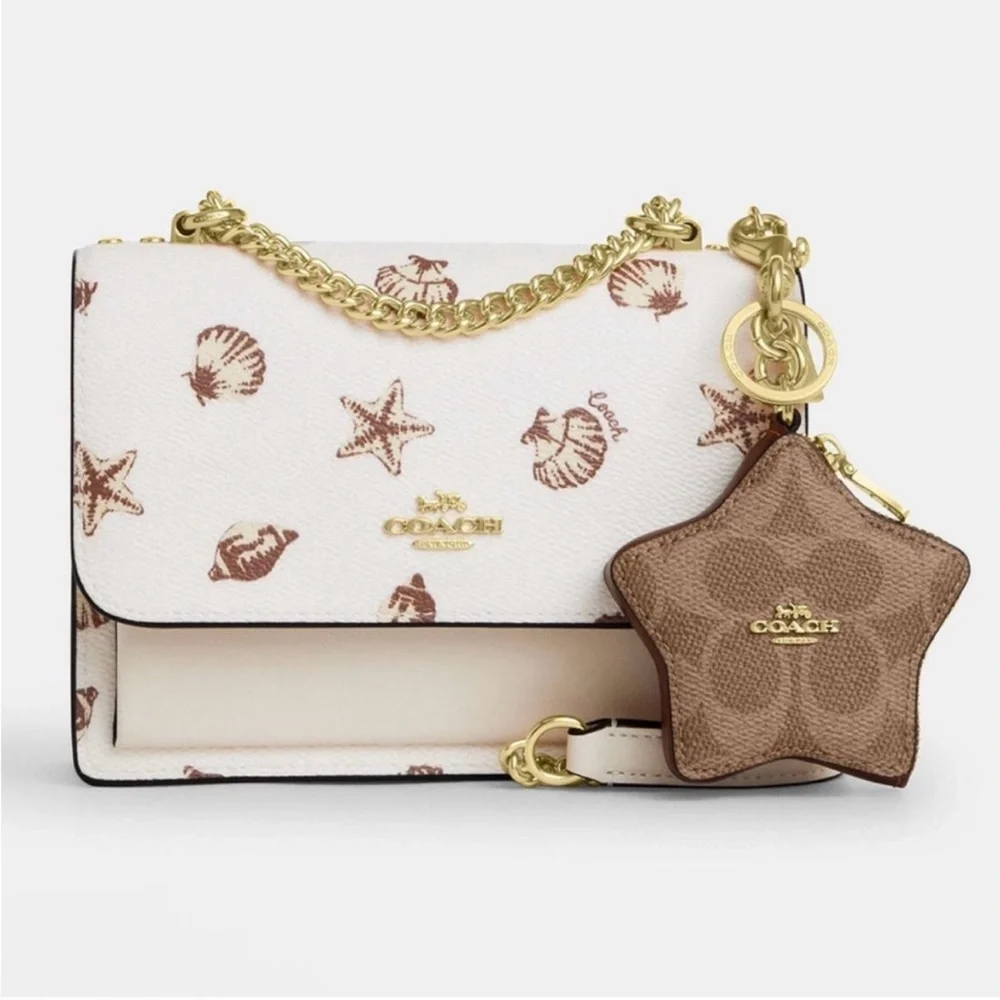NWT coach!! Star Bag Charm In Signature Canvas 🤎 - Picture 6 of 6